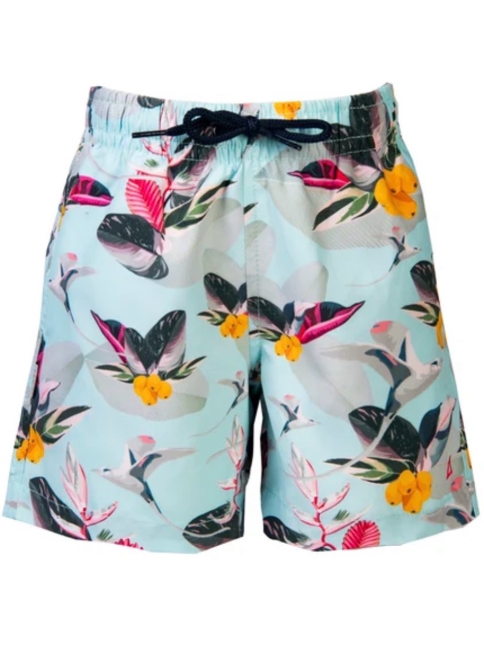 Tabs Bermuda Shorts Light Blue Tropical Swim Shorts